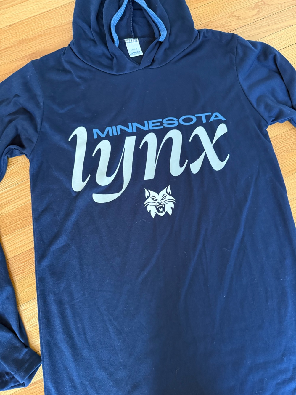 Minnesota Lynx 2025 Members Issue Hooded Long Sleeve Size Small